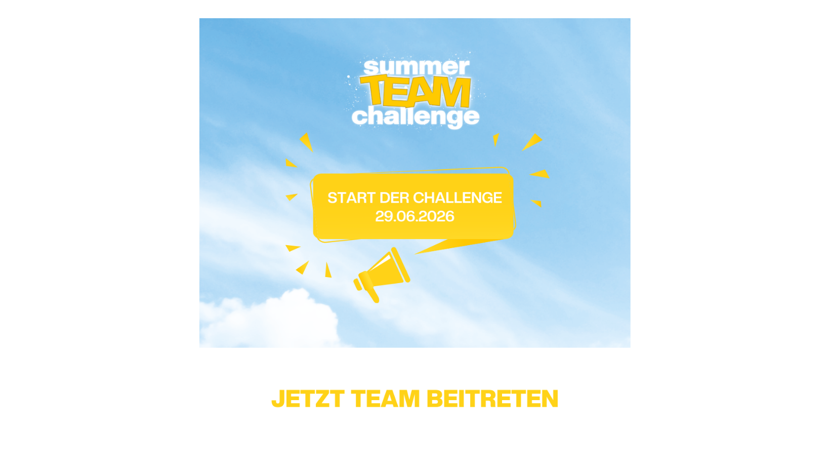  Deine Trainingsmotivation: Summer Team Challenge 2026