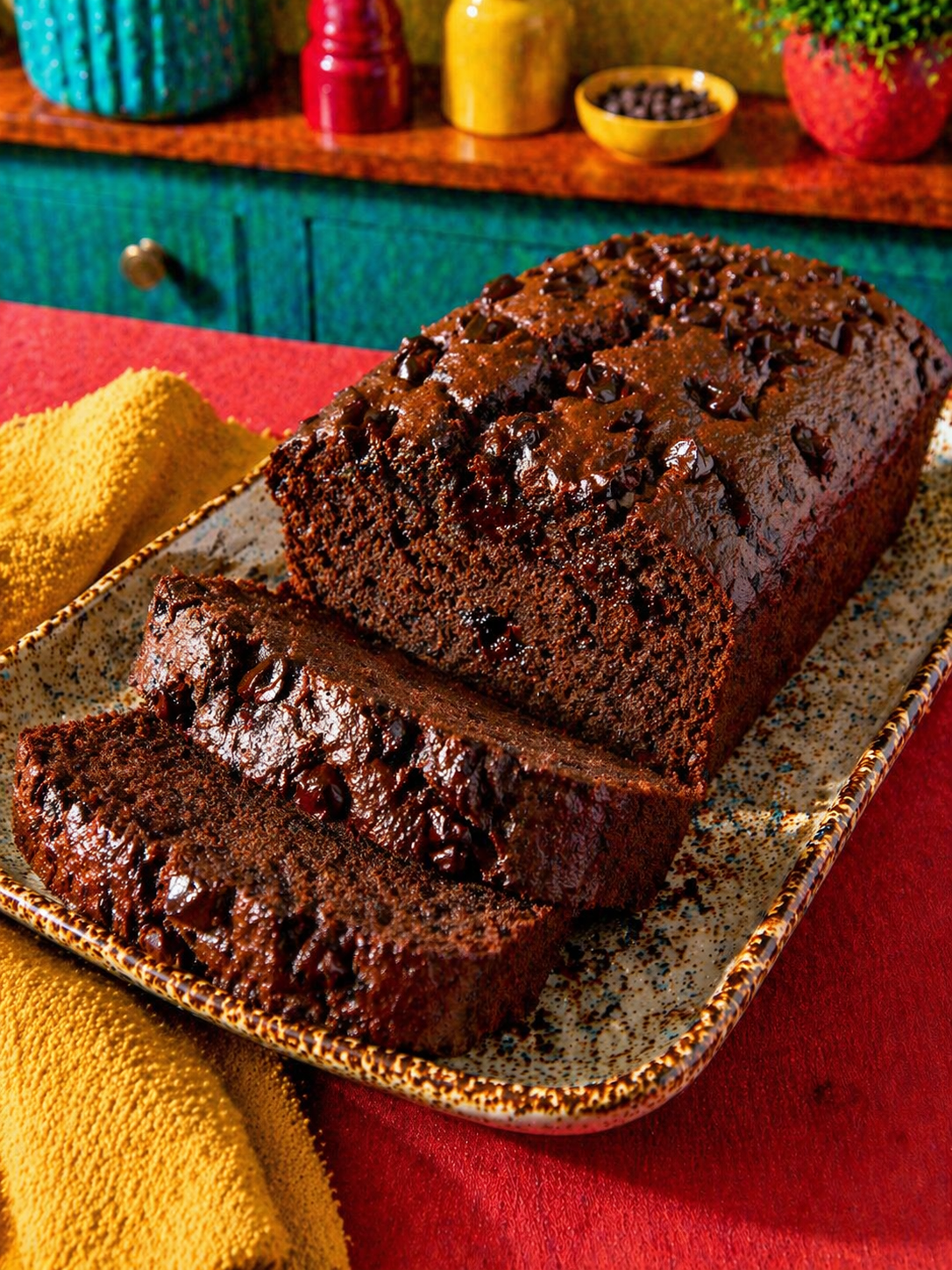 Cake au chocolat moelleux & sans sucre ajoute