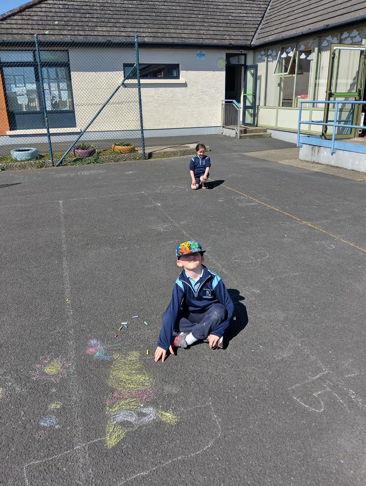 Art outside today!