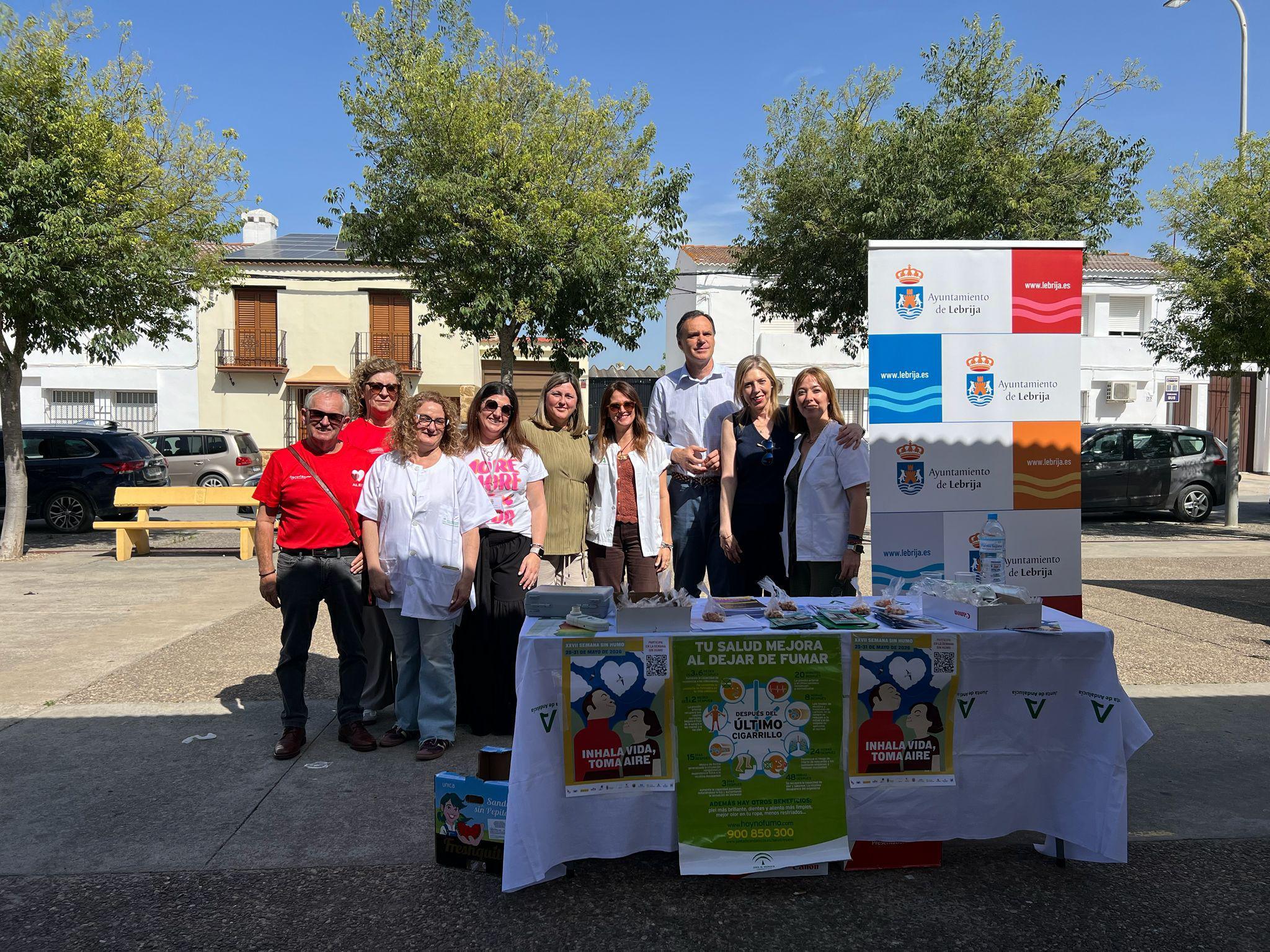Lebrija conmemora la XXVII Semana Sin Humo con una amplia programación de actividades de prevención y sensibilización
