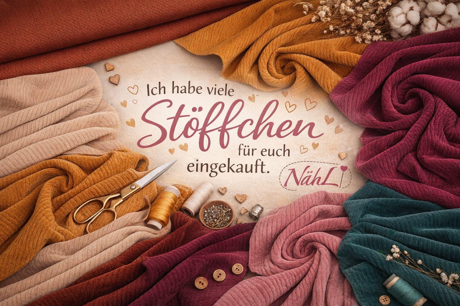 🧵✨Ich habe viele neue Stöffchen für euch eingekauft.# NähLi