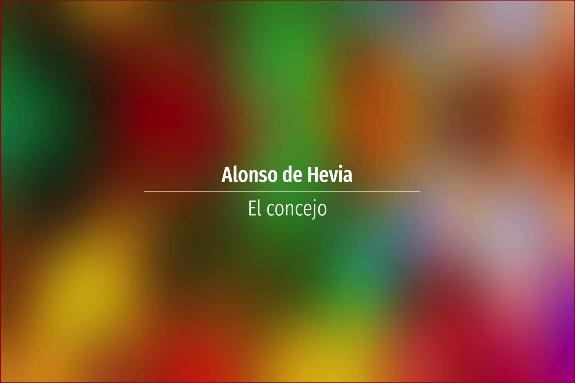 Alonso de Hevia