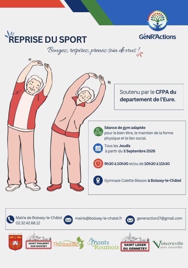 🏃‍♀️💪 REPRISE DU SPORT AVEC GÉNR’ACTIONS ! 💪🏃‍♂️