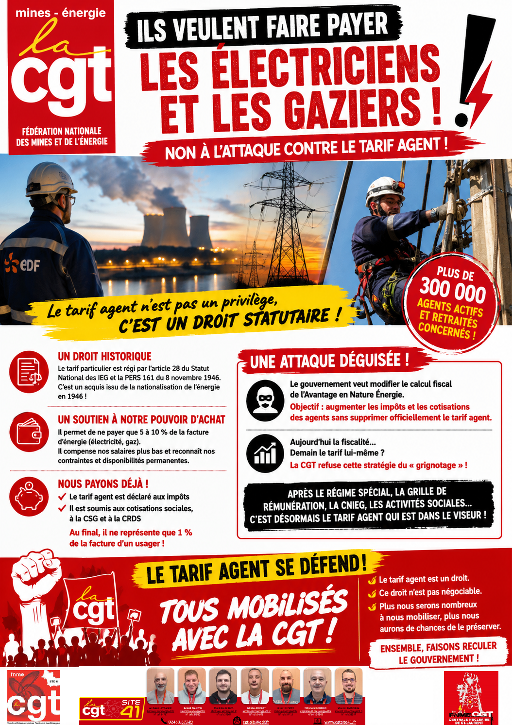 Le gouvernement poursuit ses attaques contre les droits des électriciens et gaziers !
