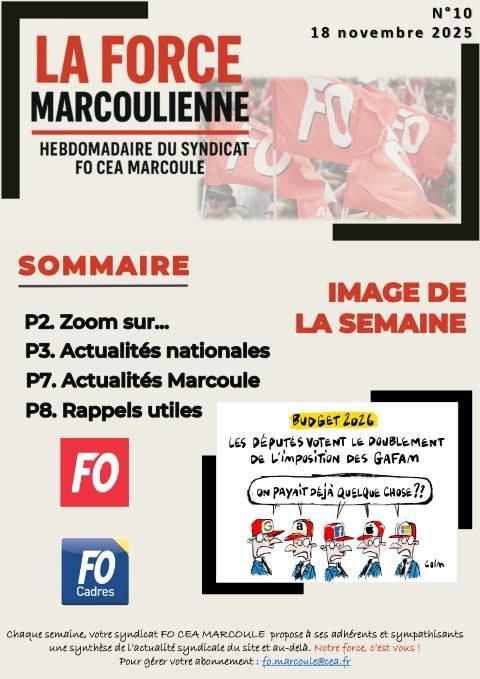 La FOrce Marcoulienne : hebdo FO n°10