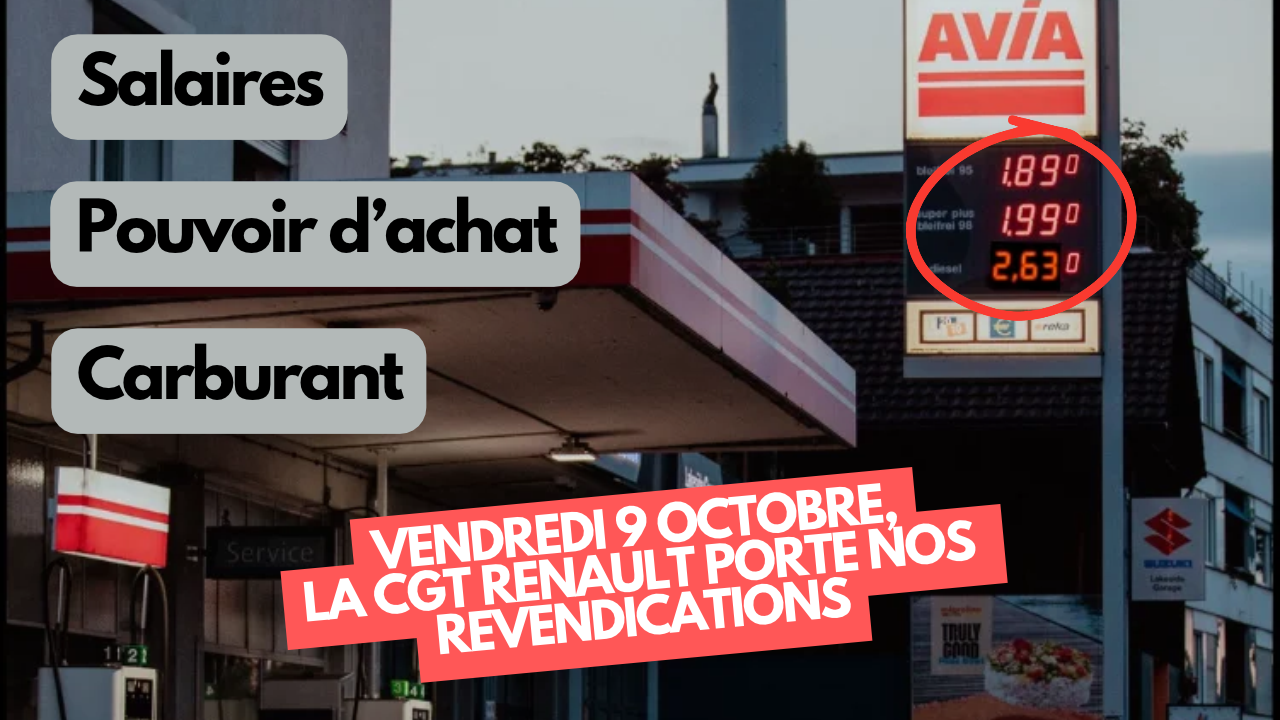 Salaires, pouvoir d’achat, carburant : la CGT Renault porte ses revendications