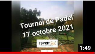 Tournoi de Padel Esprit Sud - 17 octobre 2021