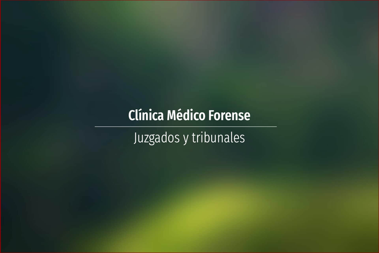 Clínica Médico Forense