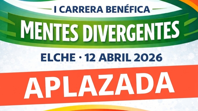 Aplazada la Carrera y Marcha Benéfica "Mentes Divergentes" por previsiones de lluvia