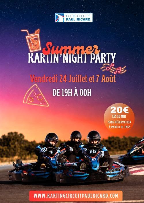 Summer Kartin'Night Party 2026: karting al atardecer en el Circuit Paul Ricard el 7 de agosto por 20 euros