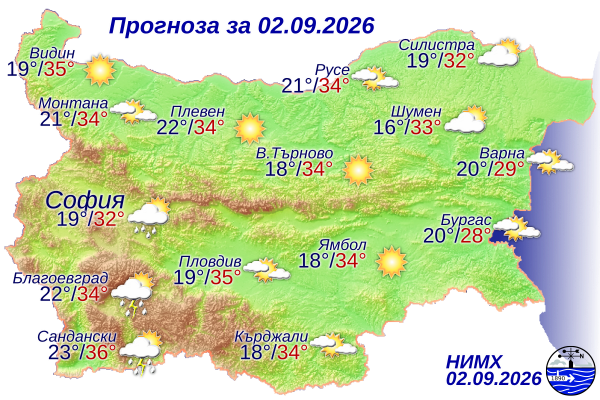 Какво време ни очаква в сряда