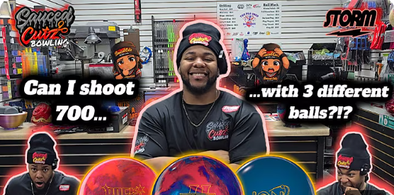 Sauced Cutz Bowling: Bowling 700+ Series w/ 3 Different Balls