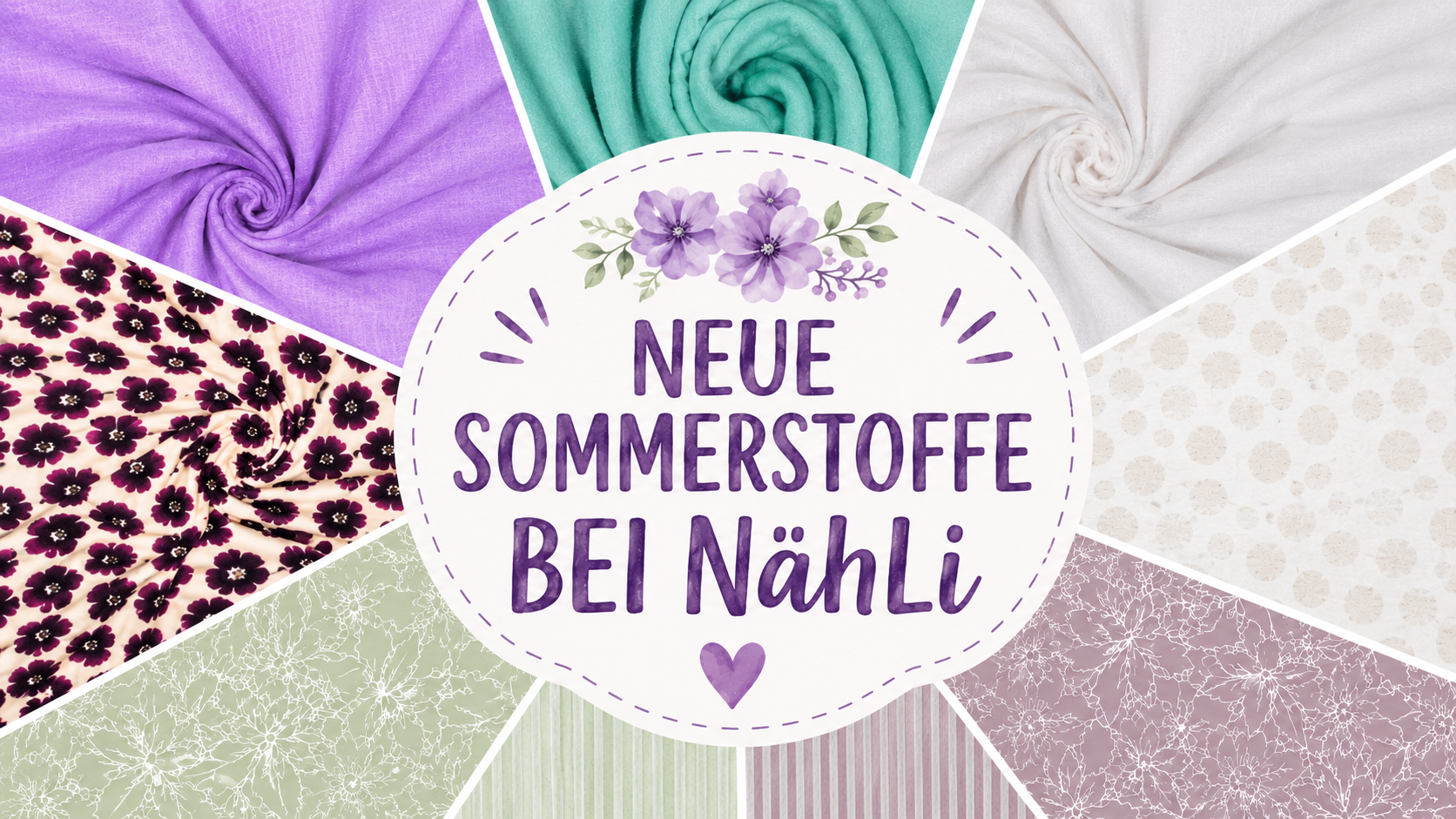 🌸 Neue Sommerstoffe bei NähLi 🌸