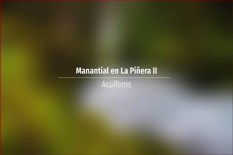 Manantial en La Piñera II