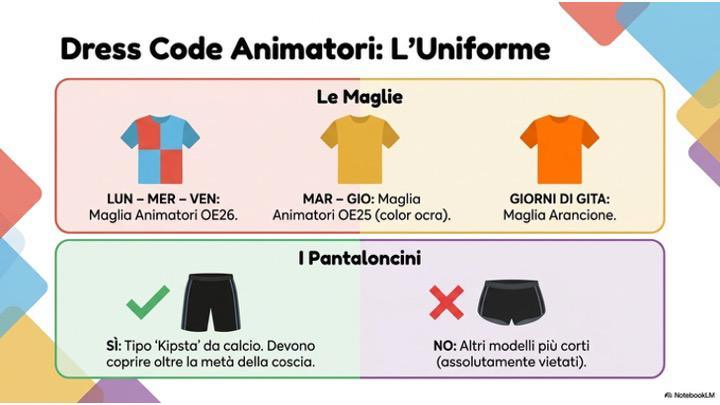 Maglie da indossare: animatori