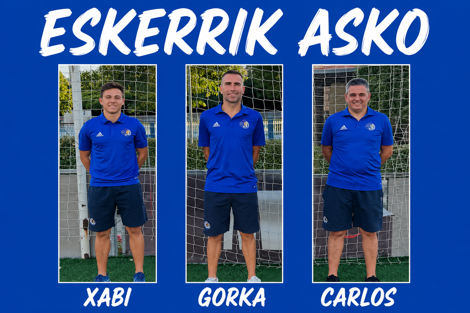 COMUNICADO OFICIAL: XABIER LASAGA, GORKA PAGOLA Y CARLOS URBIOLA