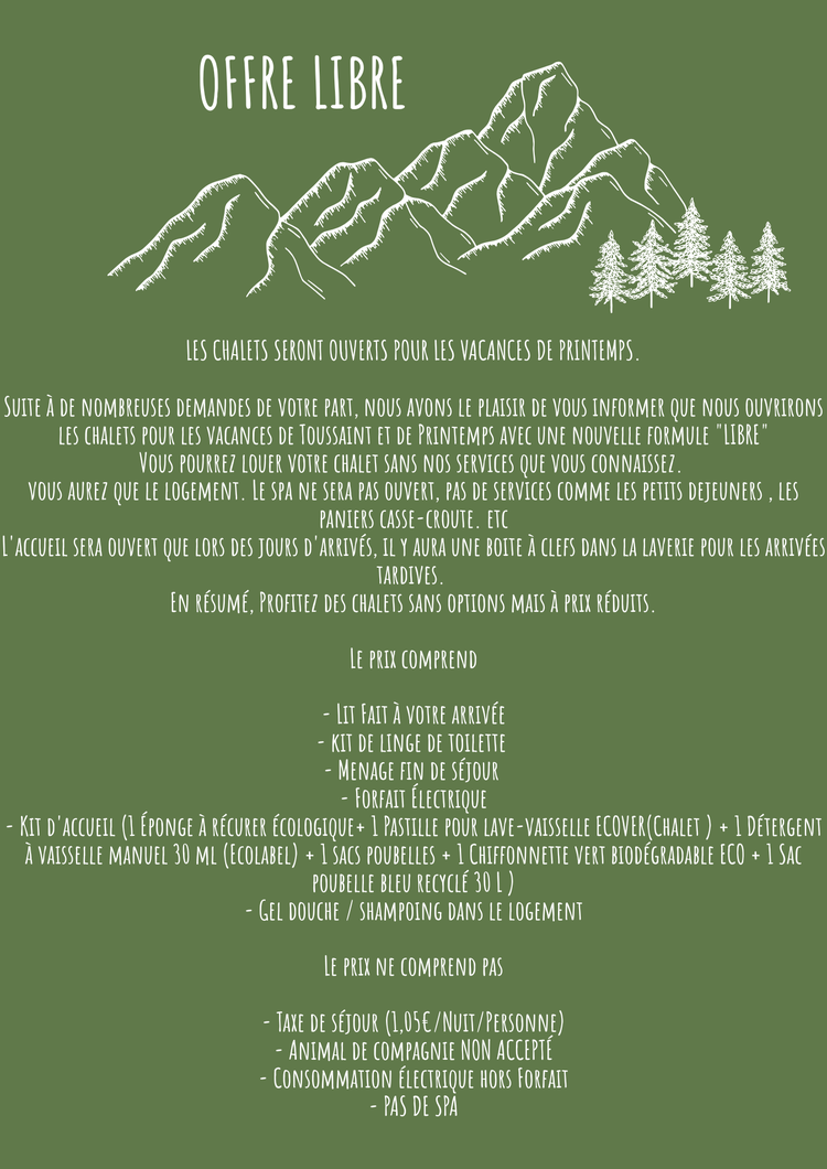 DESCRIPTION DE LA FORMULE LIBRE