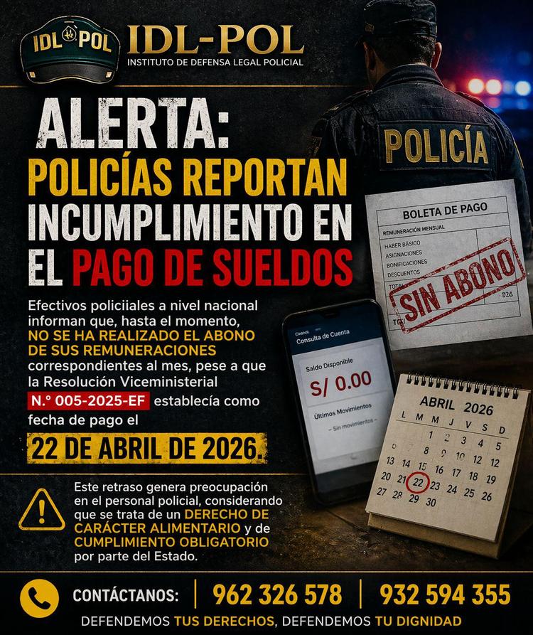 💰¿Y el sueldo, cuándo? Efectivos PNP denuncian que no hubo abono 💸