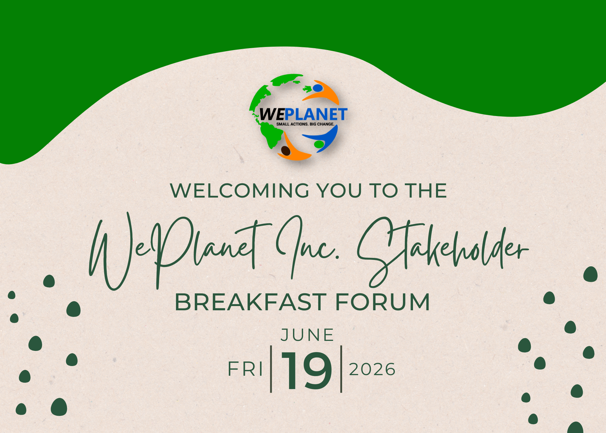Welcome to the Stakeholder Forum