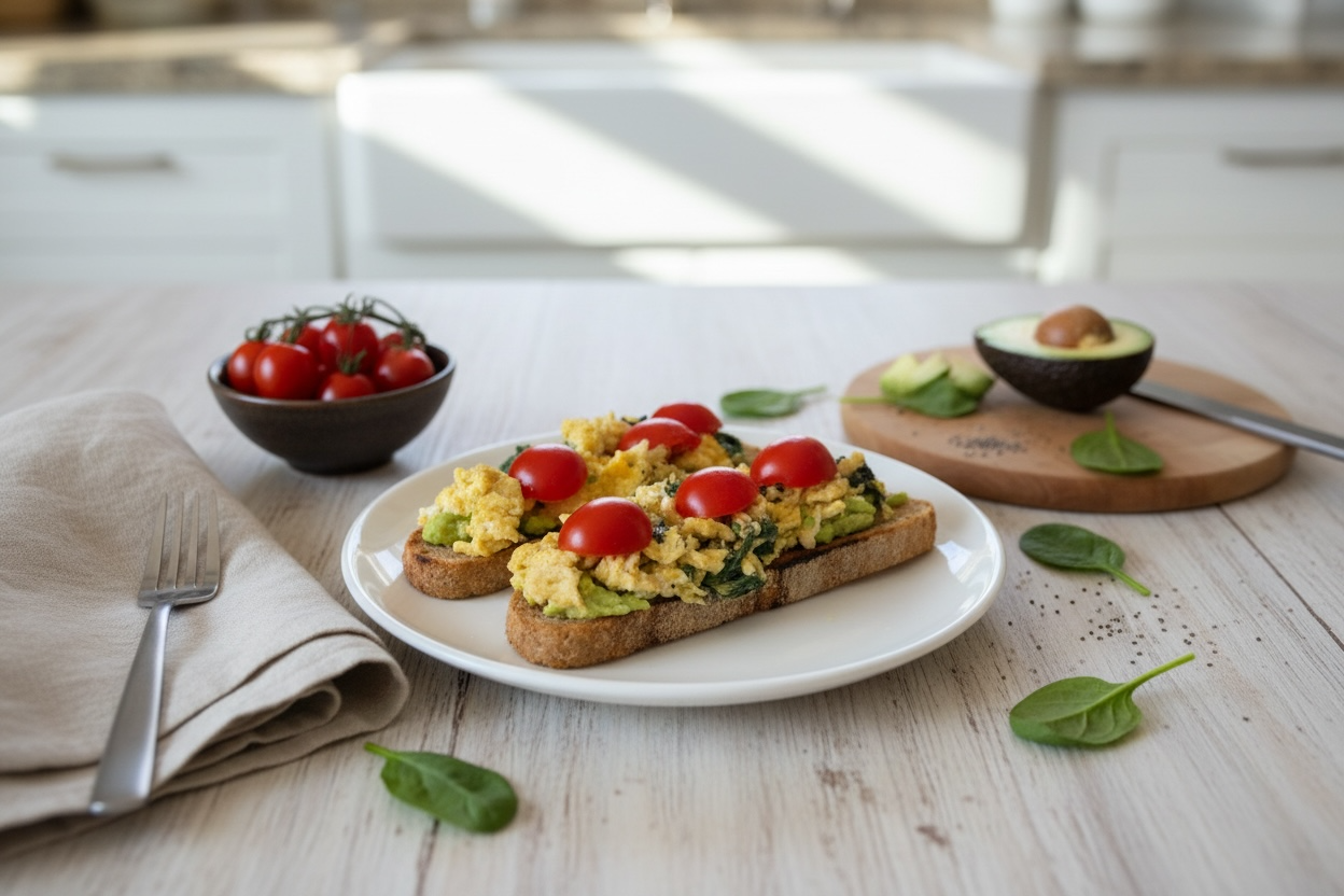 Sourdough Avocado & Scrambled Egg Toast