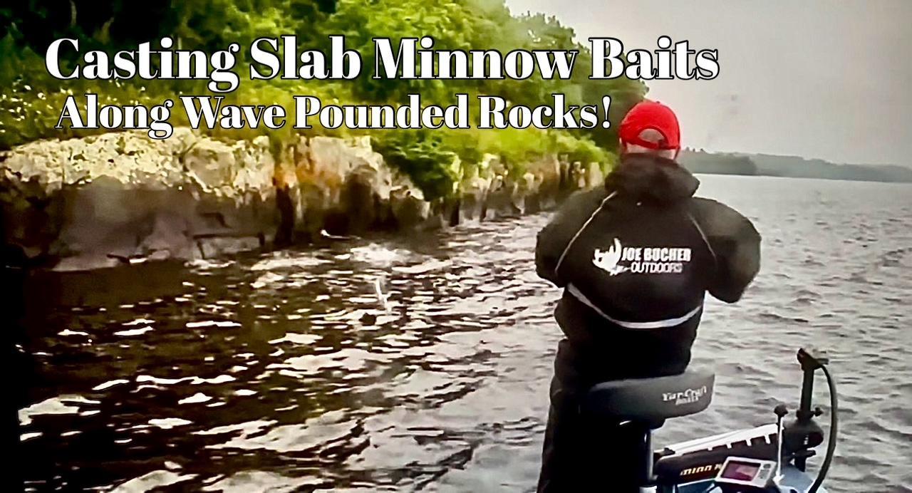 Casting Slab Minnow Baits on Wave Pounded Rocks 