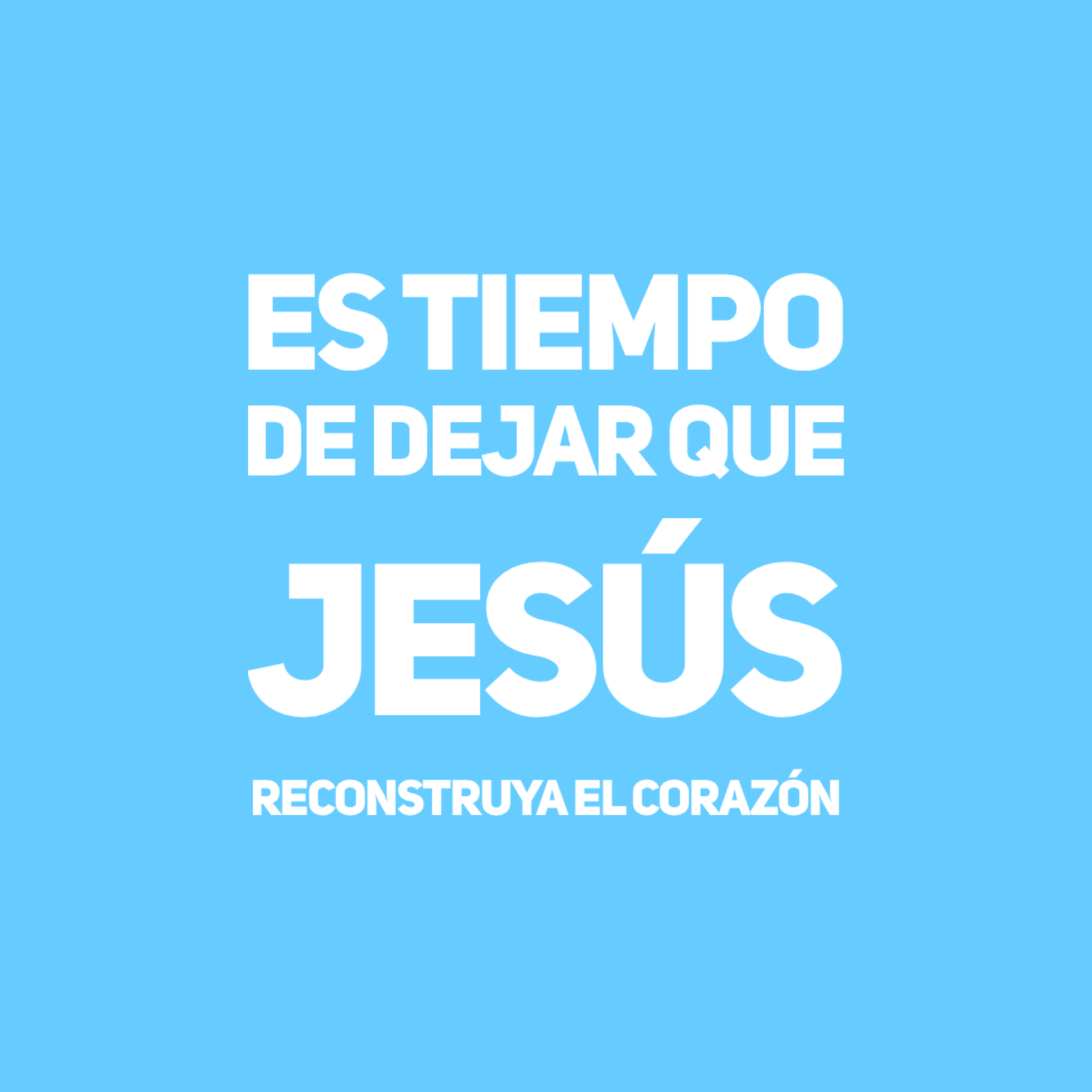 Hoy el reto del amor es que, cuando algo te pinche, entres en una iglesia y dejes que Jesús te reconstruya
