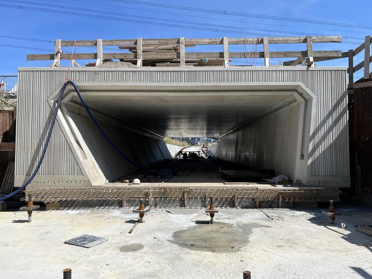Damwanden bij fietstunnel Skoon worden verwijderd