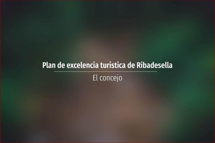Plan de excelencia turística de Ribadesella