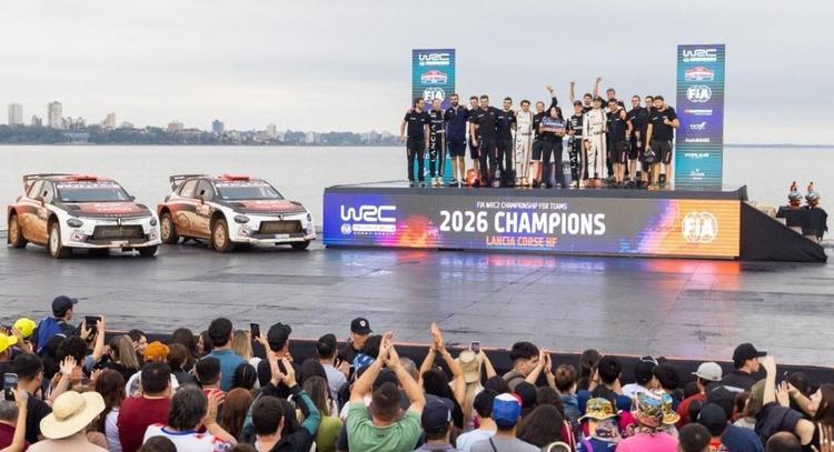 Lancia regresa al WRC y ya se asegura el título de WRC2 en Paraguay