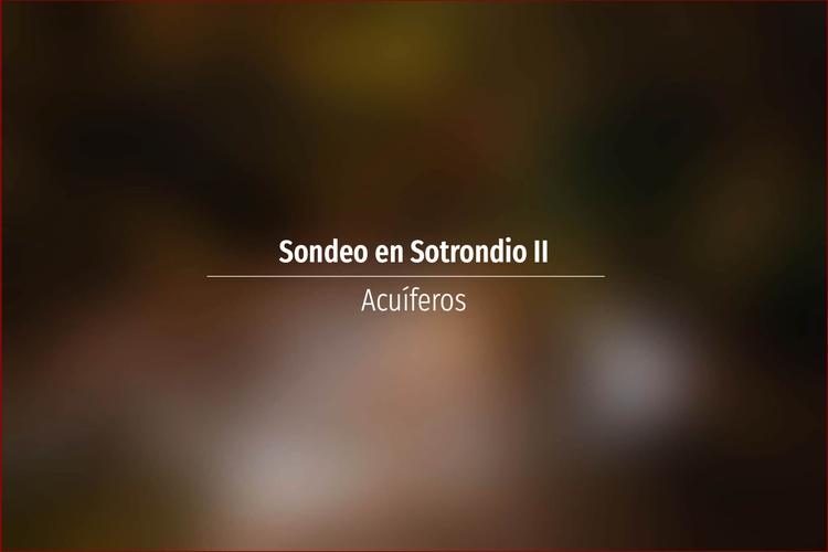Sondeo en Sotrondio II