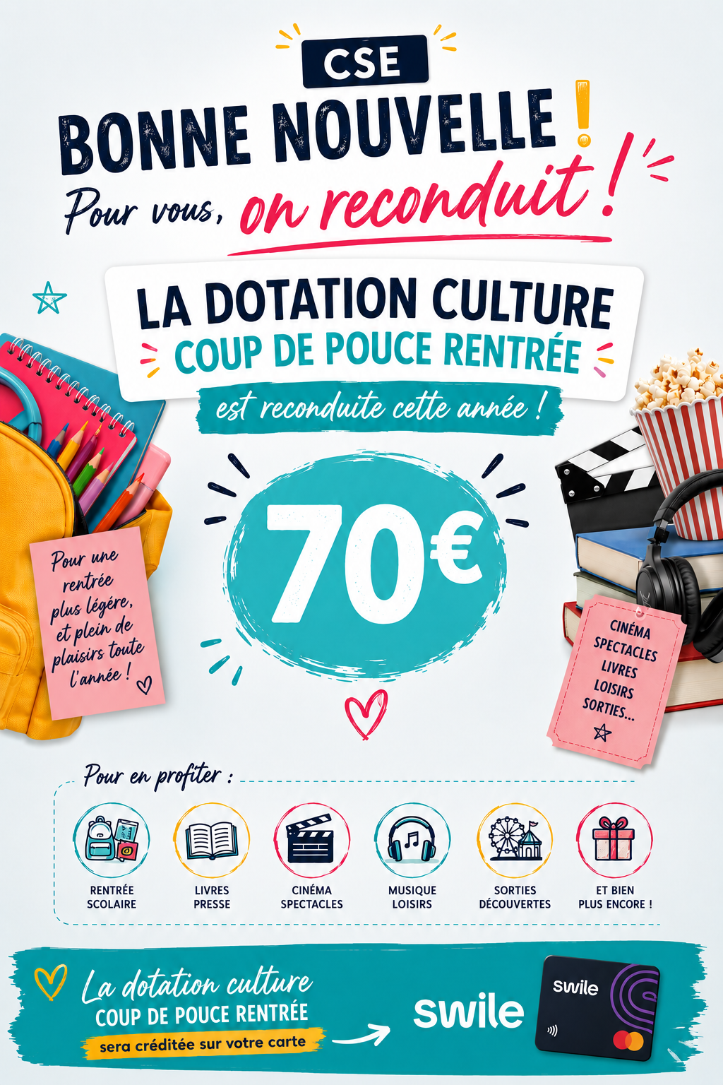 Dotation Culture 2026 arrive bientôt sur Swile !