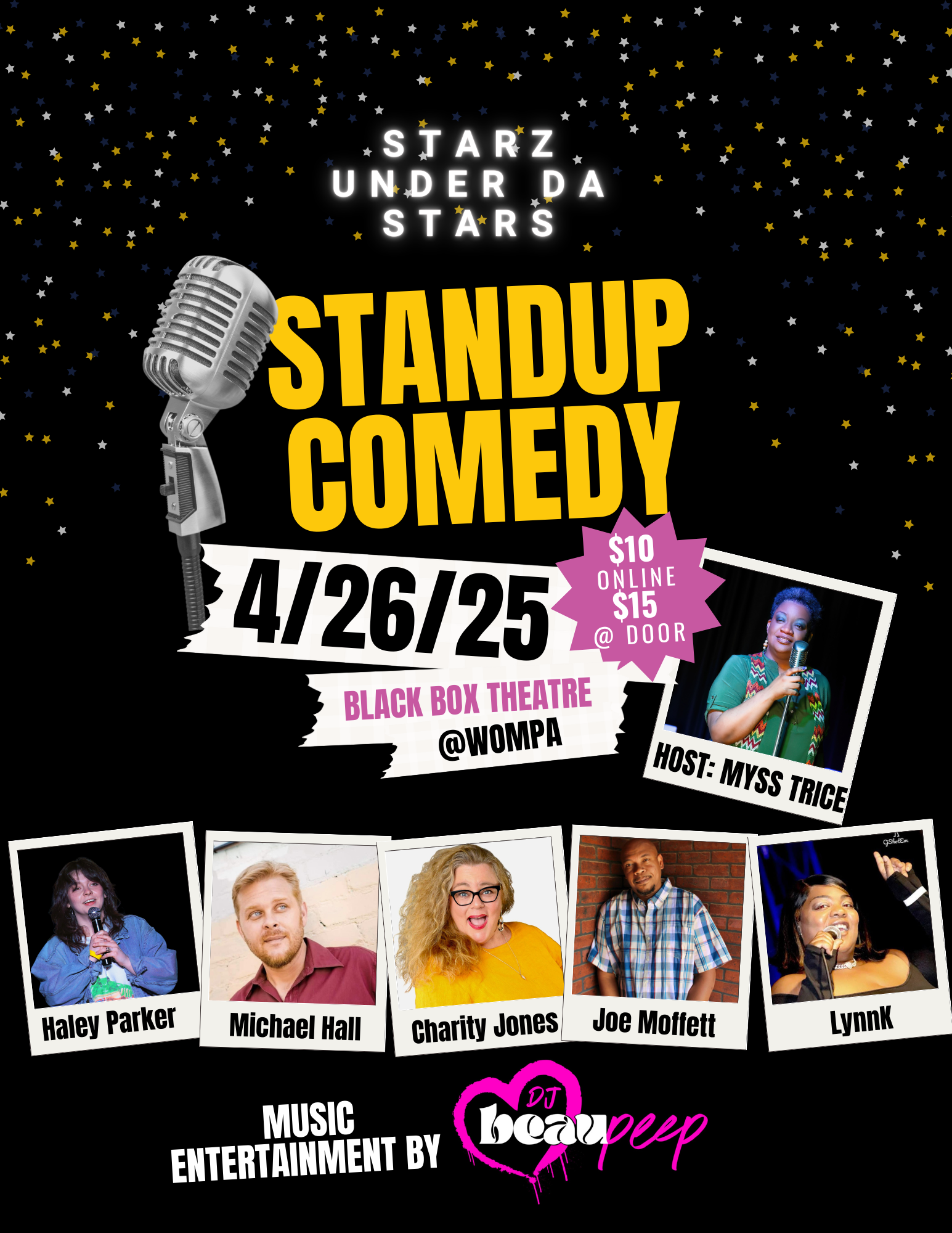 Black Box Theatre : Starz Under Da Stars Comedy Showcase by Myss Trice ...