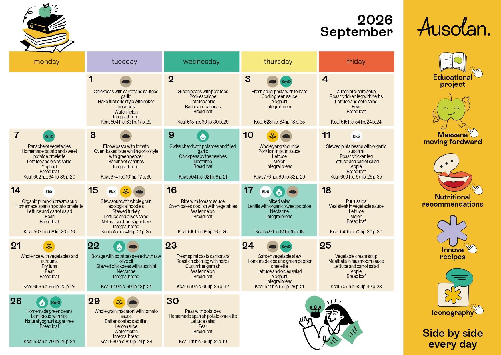CAFETERIA MENU