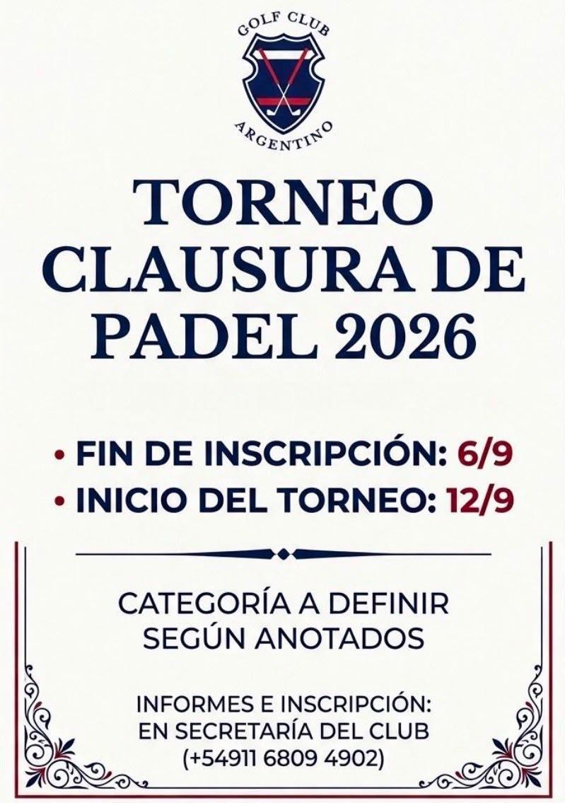 TORNEO DE PADEL 