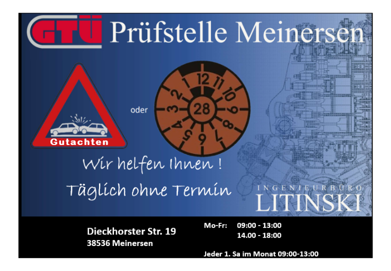 GTÜ Prüfstelle Meinersen -  Täglich ohne Termin