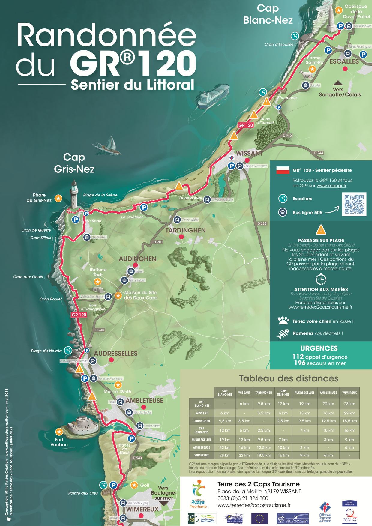 Randonnée du GR120 Sentier du Littoral