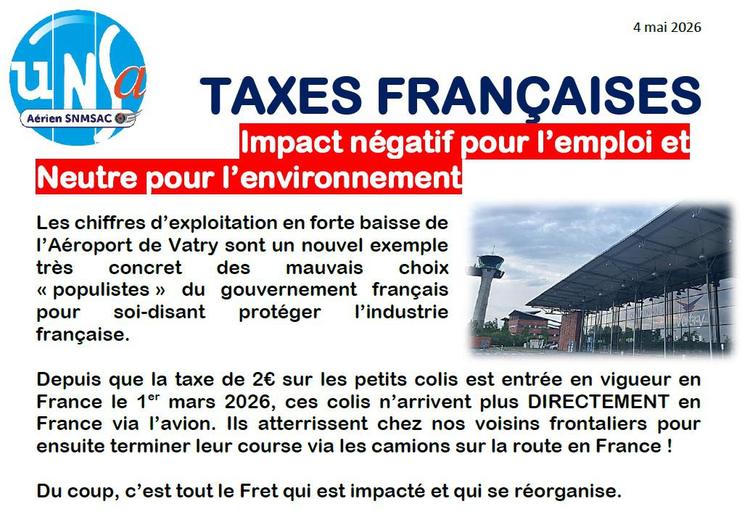Taxes Françaises sur les petits colis