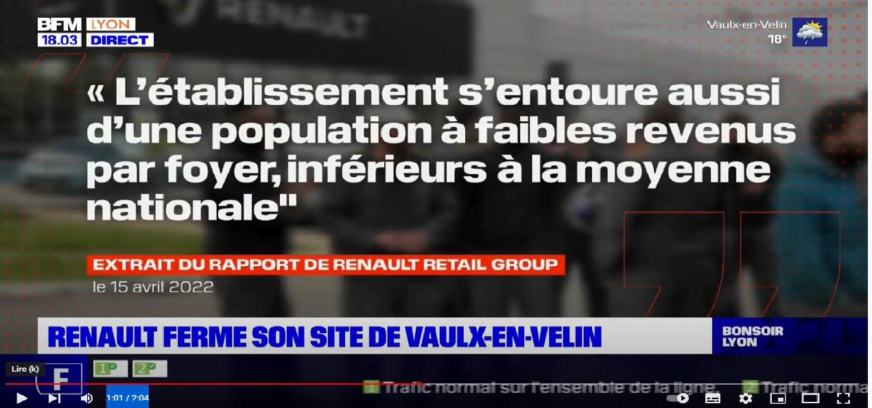 Renault ferme son site de Vaux-en-Velin