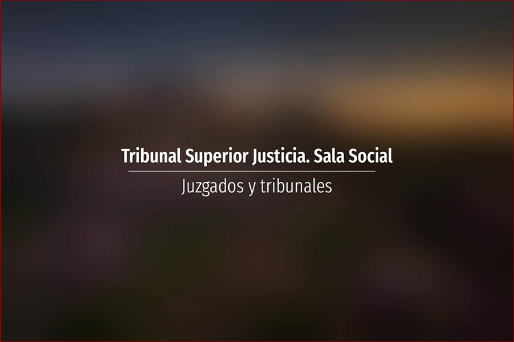Tribunal Superior Justicia. Sala Social