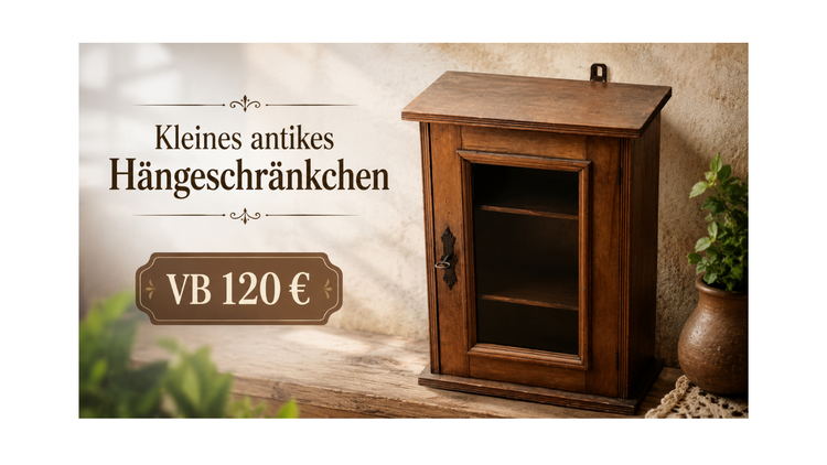 Kleines antikes Hängeschränkchen zu verkaufen