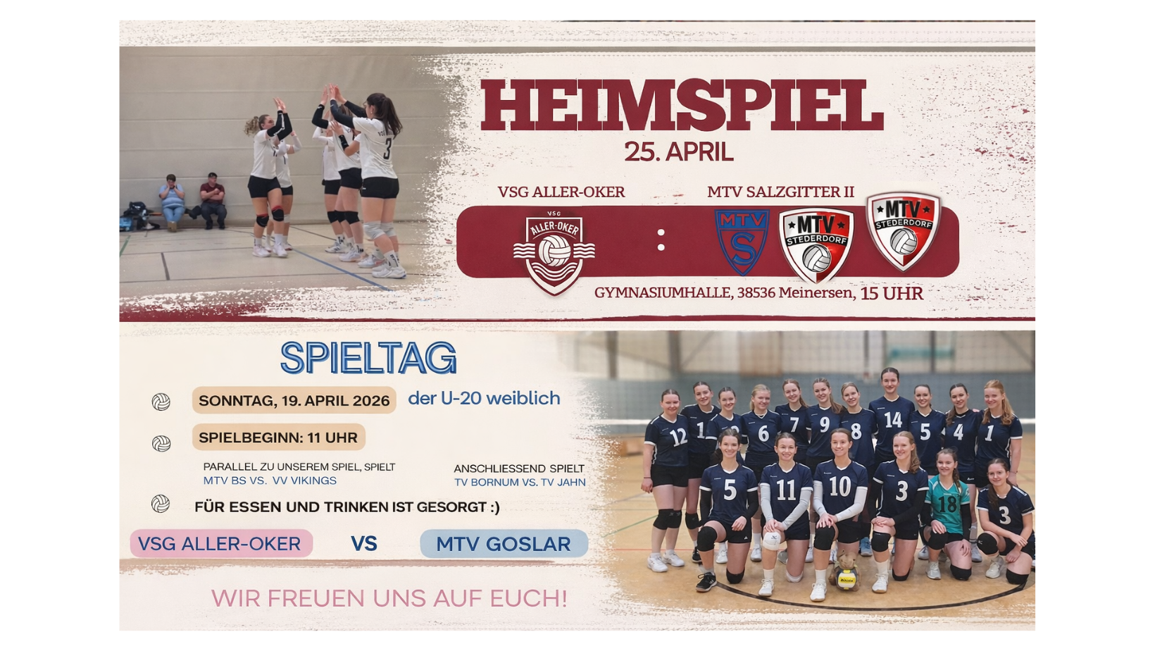 VSG Aller/Oker - 🔥 HEIMSPIELTAGE – in Müden und Meinersen!🔥