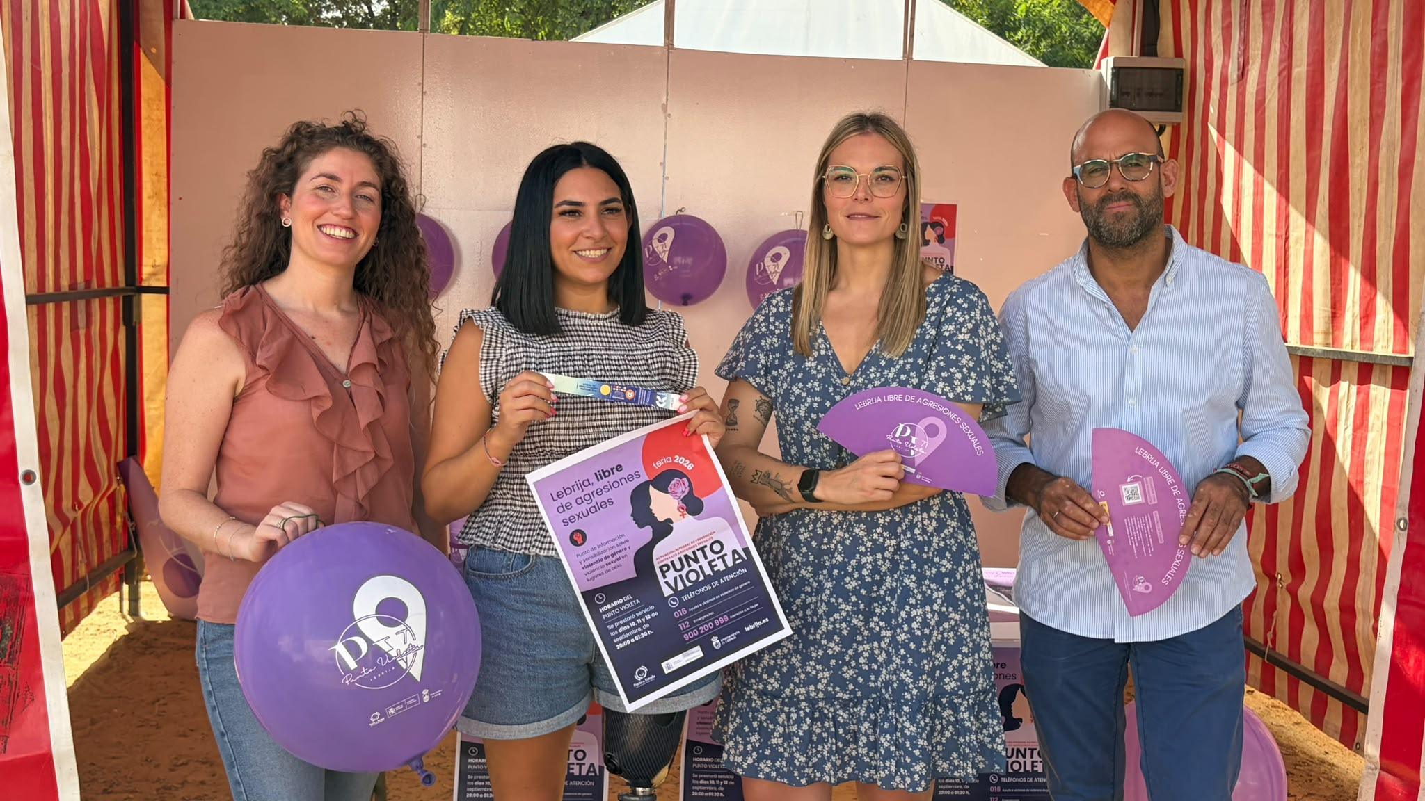 El Punto Violeta amplía este año su horario y días de atención durante la Feria de Lebrija