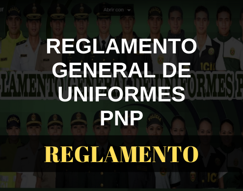 Reglamento general de uniformes PNP