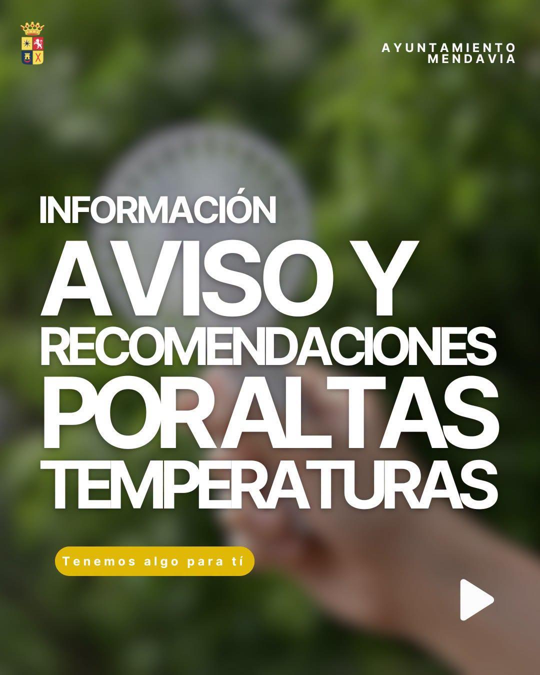🚨🌲 RIESGOS Y RECOMENDACIONES ALTAS TEMPERATURAS ☀️🌟