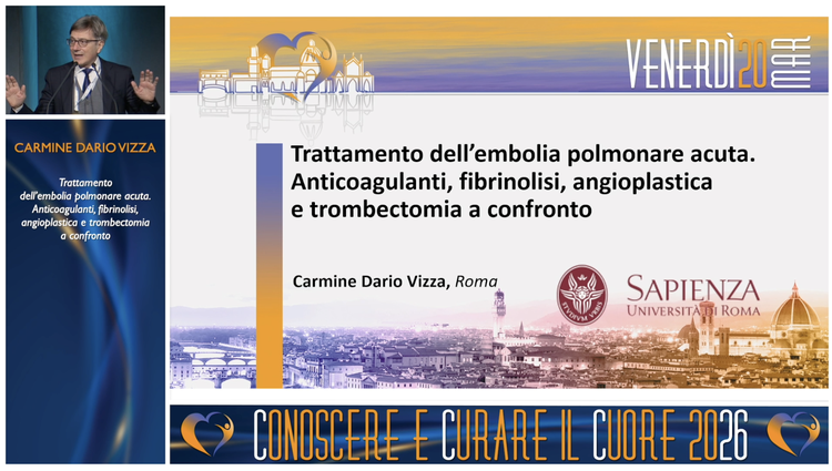 12 Trattamento dell'embolia polmonare acuta. Anticoagulanti, fibrinolisi, angioplastica e trombectomia a confronto