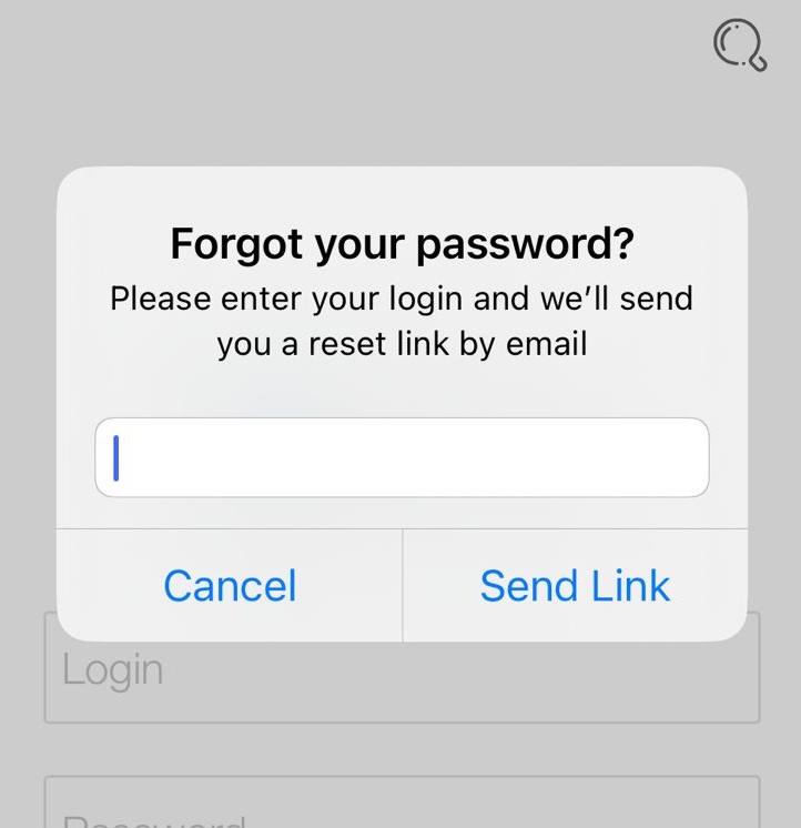 How to reset password in App as members?