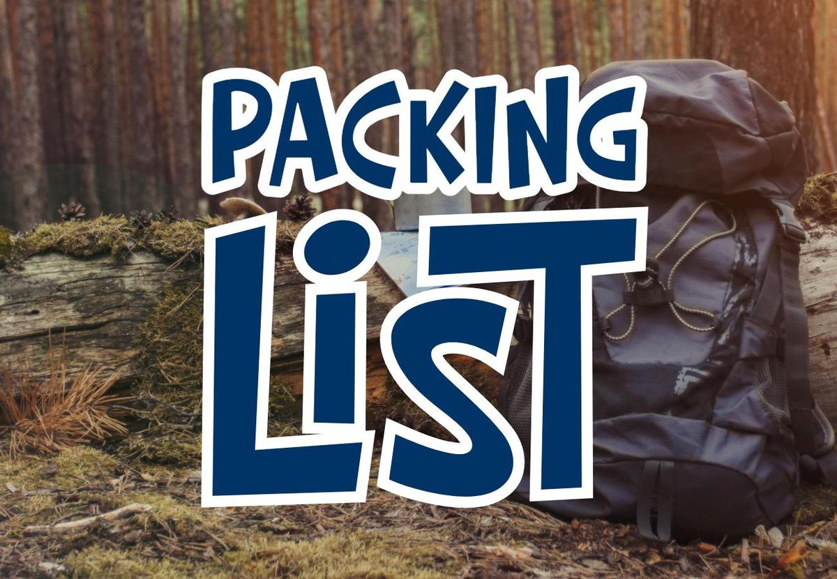 Suggested Packing List