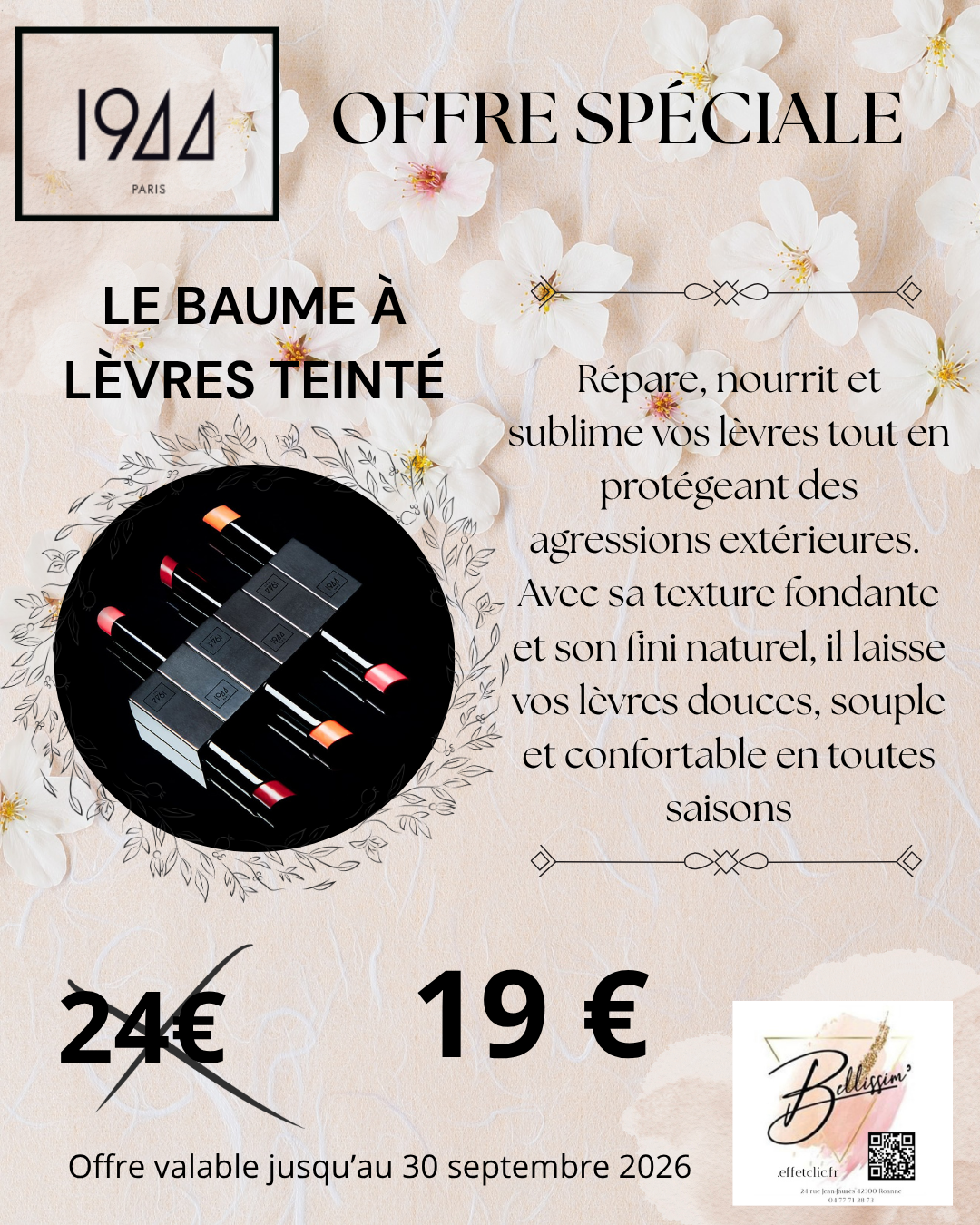 Offre spéciale Maquillage 1944 Paris Septembre 2026