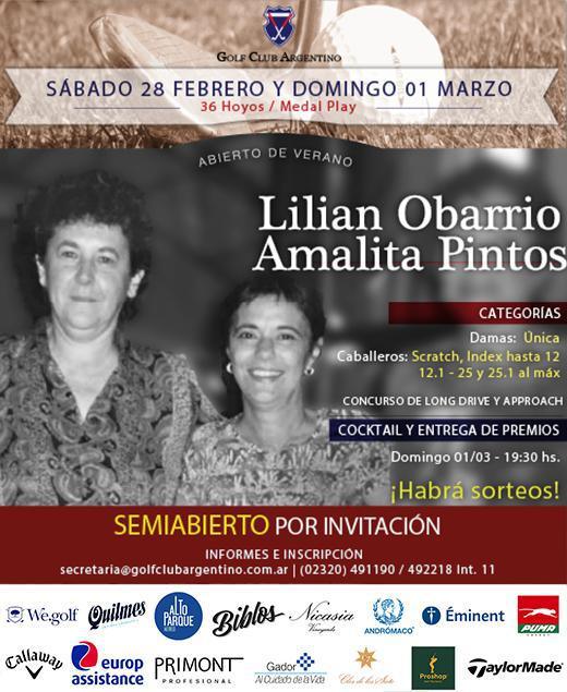COPA LILIAN OBARRIO & AMALITA PINTOS 