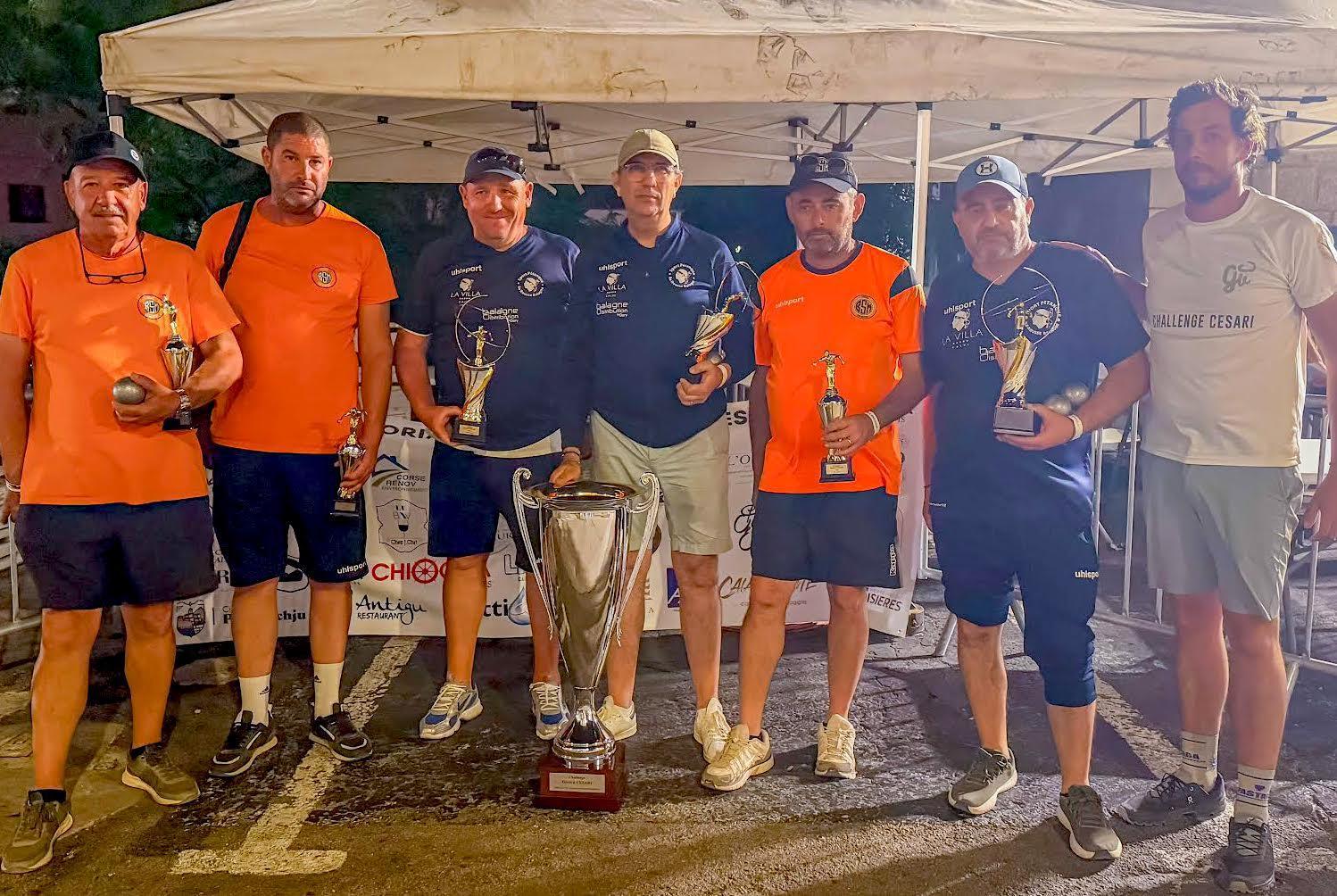 Pétanque Grand Sud - Le trio Reboul-Santini-Monnier (SPIR)  remporte le 1er Challenge Gérard et Véro Cesari   